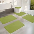 thumbnail image 5 of zanvin Memory Foam Bath Mat 5 Set Bathroom Rugs for 5 Pcs Toilet Mats Universal Soft Comfortable Water Absorption Non-Slip Thick Machine Washable Easy Dry Dark Color Bathroom Rugs, Gifts for Mom, 5 of 5