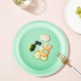 thumbnail image 1 of Aodebiao Plastic Dinner Plates Shatterproof Microwave Safe Dishwasher Safe Stackable Plates for Party Picnic Camping Kitchen Dining Home Use, 1 of 6