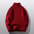thumbnail image 4 of Dvkptbk Men's Pull-over à Manches Longues en Maille Causale à Col Roulé Chaud Hiver de Sweater Mode Sweater, 4 of 5