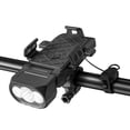 thumbnail image 1 of Bicycle Headlight with Phone Mount & Horn - 500 Lumen USB Rechargeable Cycling Safety Light System, 1 of 8