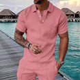 thumbnail image 2 of Chemises à Manches Courtes pour Hommes Survêtement d'Été pour Hommes Tenues Courtes Mode Chemise Décontractée à Manches Courtes Chemise à Manches Courtes Col Rabattu Blouse et Chemise Chemise à Manches Longues Hommes Chemises à Manches Courtes, 2 of 5