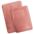 thumbnail image 3 of Set of 2 Large Clara Clark Bath Mat Bathroom Rug - Absorbent Memory Foam Bath Rugs - Non-Slip, Cozy Velvet Feel Microfiber Bathrug, Plush Shower, Toilet- Floor Bathmats Carpet - Misty Rose - 20"x32", 3 of 6