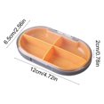 thumbnail image 3 of Moisture Proof Mini Pill Organizer Box with Removable Grids | Portable Travel Storage Case for Vitamins, Jewelry, or Small Accessories | Semitransparent Airtight Container for Home, Office, or On, 3 of 7