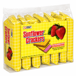 Sunflower Crackers Strawberry Sandwich, 189g, Croley Foods, Straberry Filling