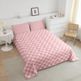 thumbnail image 3 of Erosebridal Vintage Checkered Bedding Sets Full with Comforter, Square Geometric Duvet Insert, Buffalo Check Decor, Reversible, 3 of 8