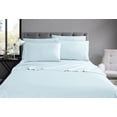 thumbnail image 2 of Ensemble de draps de luxe Swift Home 4 pièces avec taie d'oreiller additionnelle, Twin, Aqua, 2 of 8