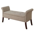 thumbnail image 2 of Convenience Concepts Designs4Comfort Banc de Rangement Garbo en Tissu Beige, 2 of 3