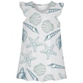 thumbnail image 1 of Chemise de Nuit d'Été pour Filles Imprimé Océan Mignon Manches Courtes Décontractée Confortable Robe de Pyjama pour Enfants 3-10 Ans, 1 of 3