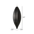 thumbnail image 3 of Vickerman M183217S 8 in. Black Shiny Line Finial Ornament  4 per Bag, 3 of 3
