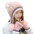 thumbnail image 1 of Fashion Hat Winter Woolen Hat Plus Velvet Ear Protection Hat Women Knitted Hat, 1 of 5