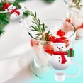 thumbnail image 4 of Couvercle de Paille de Noël Couvercle de Tasse 10mm Accessoire de Rouleau Réutilisable Bouchon de Paille Embout de Paille, 4 of 5