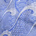 thumbnail image 1 of oneOone Georgette Viscose Medium Blue Fabric Japanese Sewing Craft Projects Fabric Prints By Yard 42 Inch Wide, 1 of 4