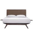 thumbnail image 3 of Modway Tracy 3-Piece MDF and Rubberwood Queen Bedroom Set - Cappuccino/Brown, 3 of 6