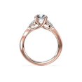 thumbnail image 3 of 0.70 Carat Excellent Oval Cut Real Diamond Latest Design Three Stone Engagement Ring for Ladies Solid 14K Rose Gold Size 7.5, 3 of 8