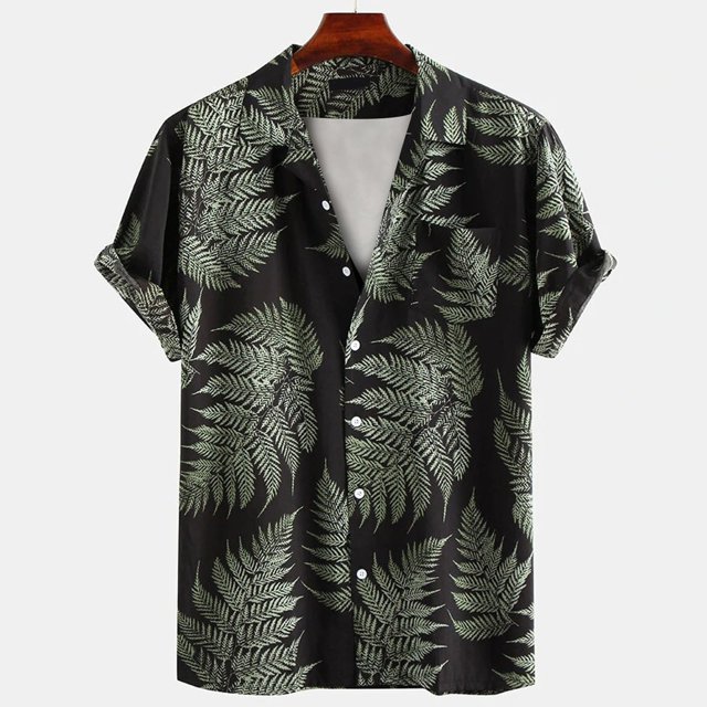 Chemise à Manches Courtes à Boutons pour Hommes, Mode Décontractée et Confortable