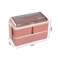 thumbnail image 2 of EGNMCR Kitchen Gadgets, Kitchen Accessories Bento Box Lunch Containers For Work Leak-Proof With 3 Compartments Paste Container Men Woman Microwave Dishwasher-Safe lunch boxes, 2 of 7