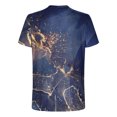 thumbnail image 4 of Qertyioot Hommes Imprimer Manches Courtes Col Rond T-shirt Casual Mode Manches Courtes Été Clair, 4 of 5