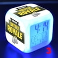 thumbnail image 2 of Amyove Fortnite Game Figures Color Changing Night Light Alarm Clock Kids Toy Gift, 2 of 8
