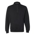 thumbnail image 1 of Dri Power Quarter-Zip Cadet Collar Sweatshirt, Black - Extra Large, 1 of 1