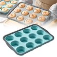 thumbnail image 2 of Silicone Cupcake Pan, Silicone Bakeware, N Non Stick Silicone Cupcake Pan, 6 Cup Muffin Baking Tray with Metal Frame, Oven Dishwasher Safe Foldable, by Goohae, 2 of 9