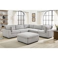 thumbnail image 1 of Canapé modulable ajustable avec pouf Colton de K-Living en tissu vison, 1 of 3