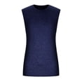 thumbnail image 4 of Timegard Tank Tops Men Solid Color Crewneck Basic Tee Comfy Sleeveless Fitting Casual Shirts Top Athletic, 4 of 5
