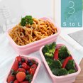 thumbnail image 4 of Yeacher 3pcs Silicone Food Storage Containers with Lids Meal Prep Containers Food Prep Lunch Box, 4 of 8