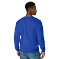 thumbnail image 2 of Hanes Mens EcoSmart Fleece Crewneck Sweatshirt, XL, Deep Royal, 2 of 7