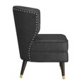 thumbnail image 2 of Modern Faux Leather Accent Chair in Grey, 2 of 7