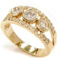 thumbnail image 1 of 2 1/10ct Gold Three Stone Diamond Ring 14K Gold, 1 of 1