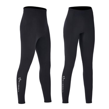 Baohd DIVE SAIL 2MM Split Diving Pants Thickened Keep Warm Men Women Compression Adults Tights Trousers Diving Leggings Black L