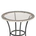 thumbnail image 4 of Four Seasons Courtyard 24 Inch Marbella Wicker Bistro Patio Table, Gray, 4 of 6