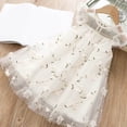 thumbnail image 2 of Yanlir Robe Princesse Imprimée Sans Manches à la Mode pour Fille, Mignonne et Respirante, Robe de Fête, Tenue d'Été à Col Rond pour la Maison des Enfants, Chemise de Nuit et Tenue Décontractée (Blanc, 6-7 Ans), 2 of 3