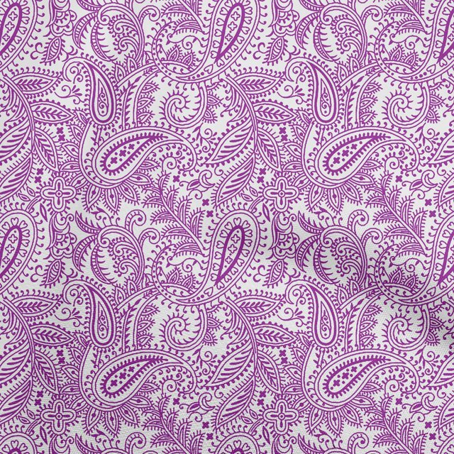 oneOone Silk Tabby Purple Fabric Block Fabric For Sewing Printed Craft Fabric By The Yard 42 Inch Wide