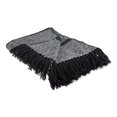 thumbnail image 1 of Design Imports CAMZ11474 Noir Rayures Homespun Couverture Jeter, 1 of 2