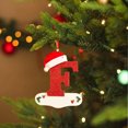 thumbnail image 4 of XZNGL Christmas Little Red Hat Letter Pendant DIY Writable Name 26 Letter Pendant 5PCS, 4 of 8