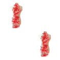 thumbnail image 4 of relayinert Belle Robe en Dentelle Florale Appliqué Patch pour Robes de Mariage Uniques Robe de Mariage Unique Dentelle Appliqué Rouge 2Ensemble, 4 of 6