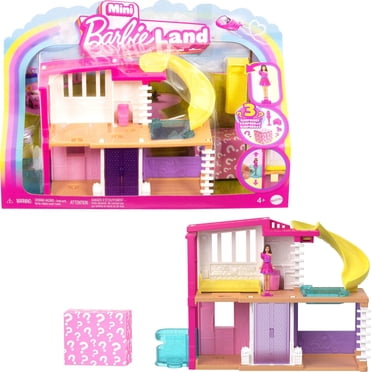 ​Barbie Mini BarbieLand Doll House Sets, Mini Dreamhouse with Surprise 1.5-inch Barbie Doll, Furniture & Accessories, Plus Elevator & Pool (Styles May Vary)