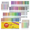 thumbnail image 1 of 160 Pack Glitter Gel Pens Set, Shuttle Art 220% Ink Glitter Gel Pen 80 Colored Gel Pens Plus 80 Refills for Adult Coloring Books Craft Doodling, 1 of 4