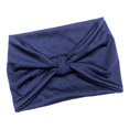 thumbnail image 1 of MERIGLARE Bandeau Large Élastique pour Femmes pour Sports, Course, Bleu Marine, 1 of 9