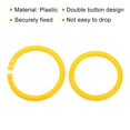 thumbnail image 4 of Unique Bargains 2' OD 1.6' ID Loose Leaf Rings Binder Ring Plastic O Rings for Book Scrapbook, Yellow 50 Pack, 4 of 6