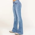 thumbnail image 2 of Ketyyh-chn99 Woman Jeans Stretch Pants for Women Mid Rise Straight Jeans Lounge Trousers Light blue,L, 2 of 4