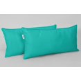 thumbnail image 2 of VargottamIndoor/OutdoorPolyester FabricLumbarPillowCover,All-Weather Waterproof Rectangular Cushion Case for Patio Furniture,12" x 24"Set of 2-Turquoise Green, 2 of 7