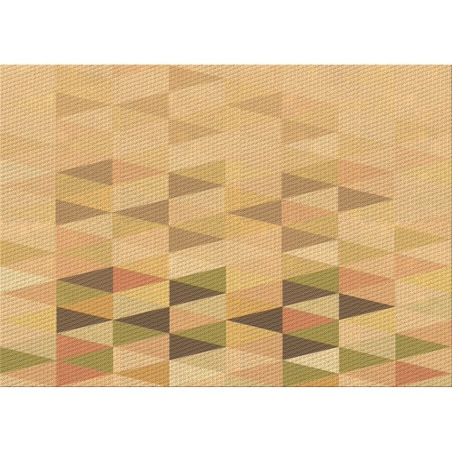 Ahgly Tapis Rectangulaire Lavable en Machine Intérieur Transitionnel Brun Cannelle, 7 Pieds x 9 Pieds