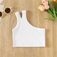 thumbnail image 4 of Birdeem Solid Color Children Fashionable Girl Sleeveless Top Summer Children Camisole, 4 of 12