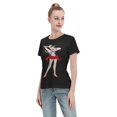 thumbnail image 4 of Women's Basic Short Sleeve T-Shirt Sailor Moon Rei Hono, 4 of 6