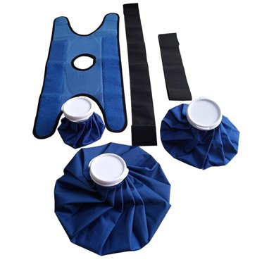 Milaget 3 Packs Ice Bag 11" 9" 6" & Support Flexible Wrap Hot & Cold Pain Relief