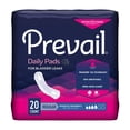 thumbnail image 1 of Prevail Daily Pads Bladder Control Pad 9-1/4 Inch Length Moderate Absorbency Polymer One Size Fits Most Female Disposable, BC-012 - Pack of 20, 1 of 4