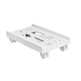 thumbnail image 2 of QualitChoice Support Mobile CPU Support de Bureau Tour PC Robuste Durable sous Bureau Noir Protecteur Blanc 40x20cm, 2 of 6