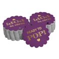 thumbnail image 1 of Inkdotpot Real Gold Foil Ready To Pop Baby Shower Tags Favor Hang Paper Tags 100 Pieces, 1 of 6